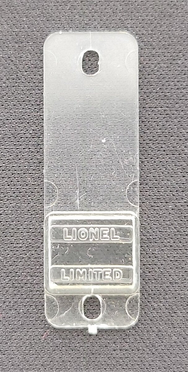 Lionel 9106-12LLW Lionel Limited Rear Car Door Window