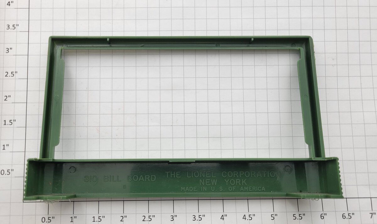 Lionel 310-3X Green Billboard Frame