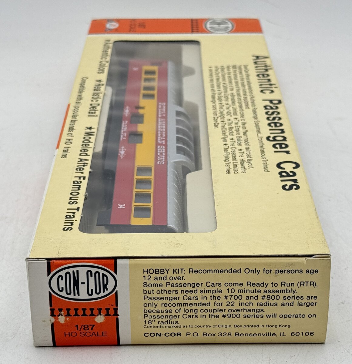 Con-Cor 0001-00948 HO Royal American Shows 72' Dome Car Kit