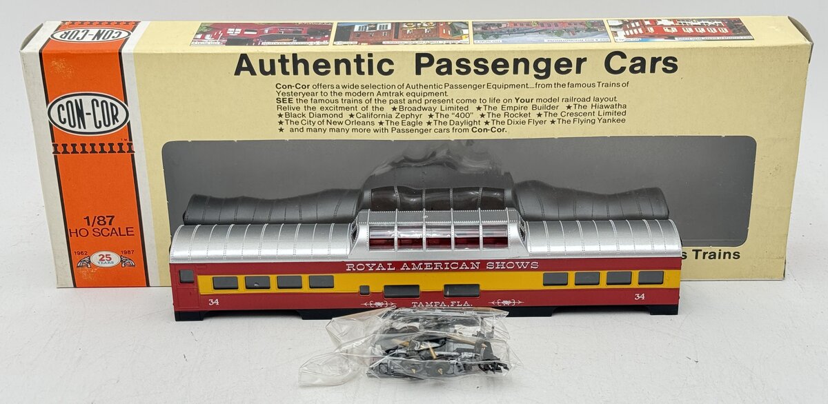 Con-Cor 0001-00948 HO Royal American Shows 72' Dome Car Kit