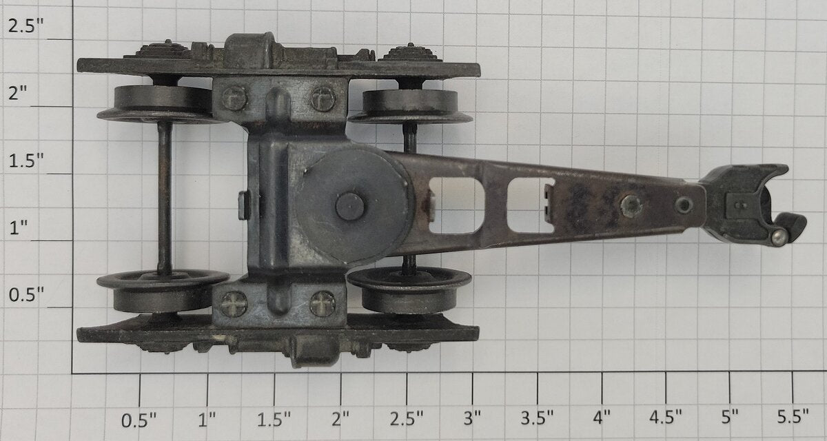Lionel 490-1 O 2500 Series Passenger Car Operating Coupler Truck w/o Lock Pin