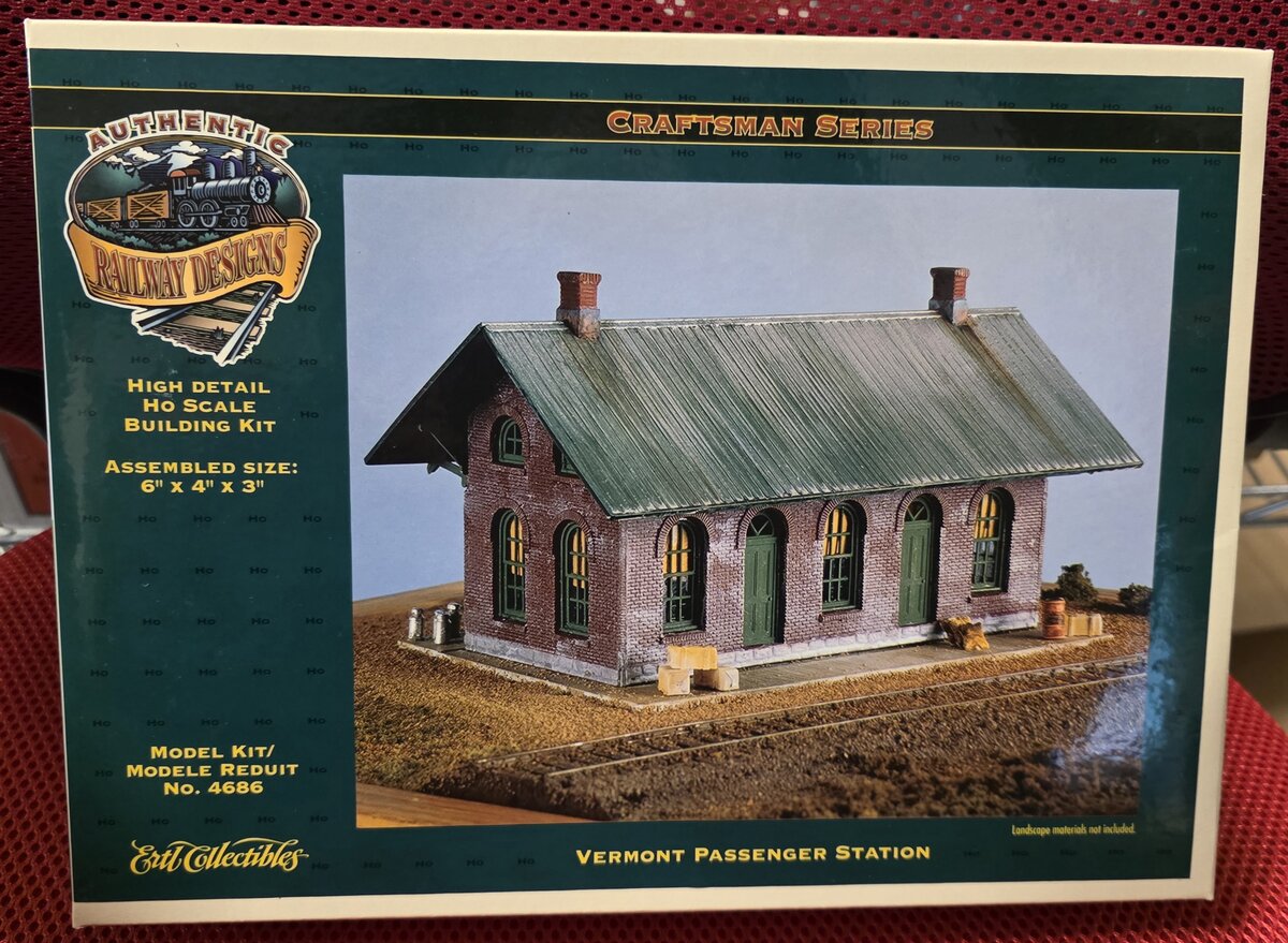 Ertl 4686 HO Scale Vermont Passenger Station Building Kit