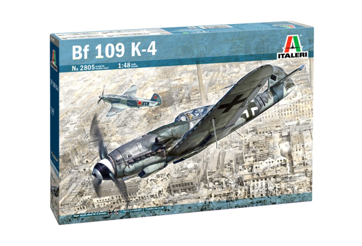 Italeri 2805 1:48 Messerschmitt Bf 109 K-4 Military Aircraft Plane Model Kit