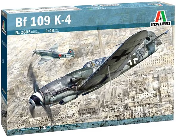 Italeri 2805 1:48 Messerschmitt Bf 109 K-4 Military Aircraft Plane Model Kit
