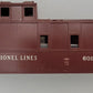 Lionel 6017-2 O Gauge SP Type Brown Caboose Shell with Window Insert