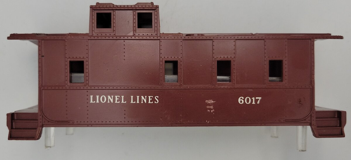 Lionel 6017-2 O Gauge SP Type Brown Caboose Shell with Window Insert