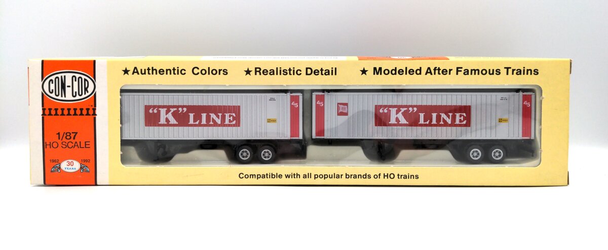 Con-Cor 0004-008453 HO 45" Sea Container Ribbed Side K-Line