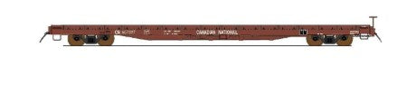 InterMountain 46421 HO Canadian National 60' Wood Deck Flat Car #667147