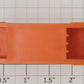Lionel 356-34O Orange Baggage Cart Truck without Figure, Pads or Handrail