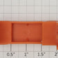Lionel 356-34O Orange Baggage Cart Truck without Figure, Pads or Handrail