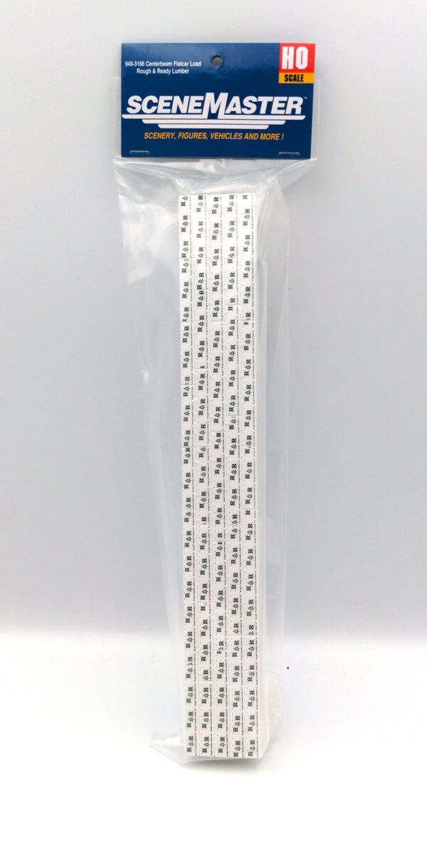 Walthers 949-3166 HO Wrapped R&R Lumber Load for 72' Centerbeam Flatcar