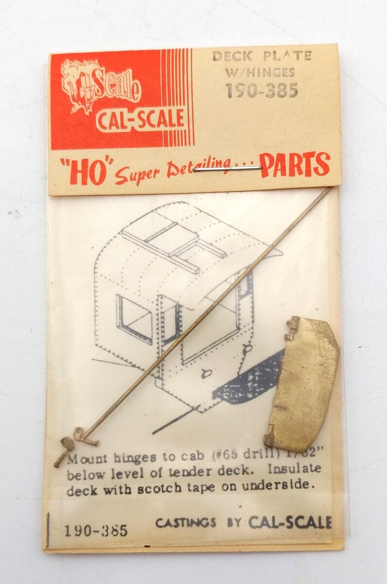 Cal Scale 190-385 HO Steam Loco Cab Deck Plate