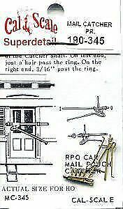 Cal Scale MC-345 HO Scale Mail Pouch Catcher Brass Part