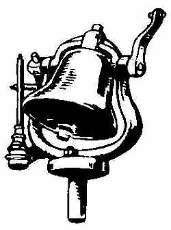 Cal Scale 190-317 HO Steam Engine Air Ringer Type Bell Rope Pull w/Bracket