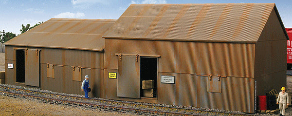 Walthers 933-2845 HO Scale Trackside and Yard Buildings Built Up