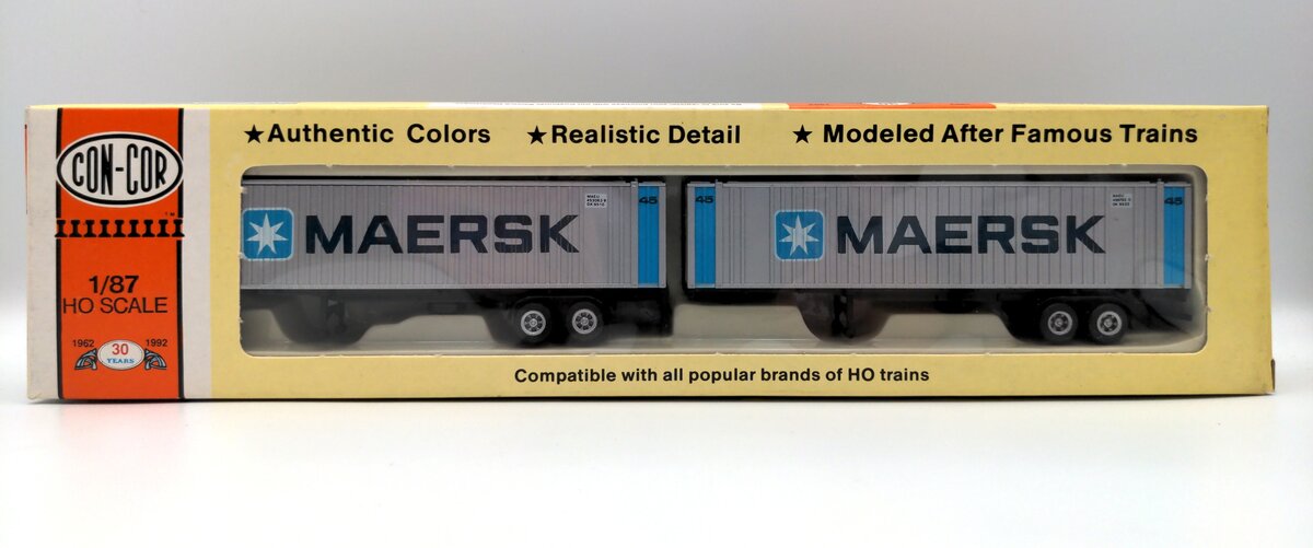 Con-Cor 0004-008452 HO 45' Ribbed Side Sea Container Maersk
