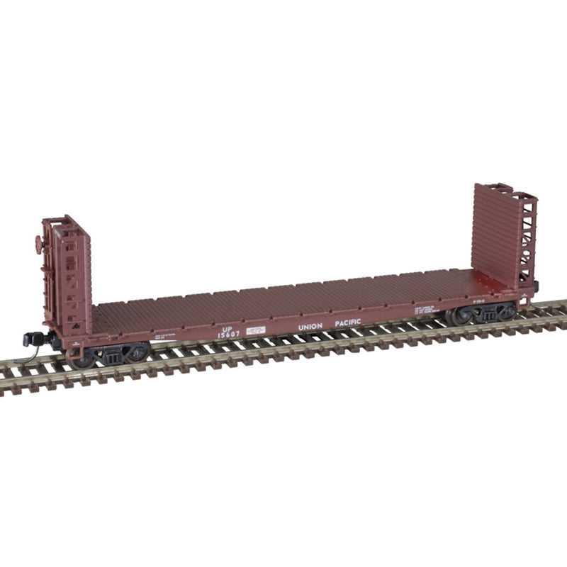 Atlas 50005805 N Union Pacific RTR 48' GSI Bulkhead Flat Car #15624