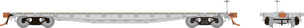 Rapido Trains 138097 HO Undecorated F30A 50' Flatcar