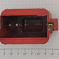 Lionel 2461-5 O Gauge Depressed Flat Car Red Transformer w/ Broken Insulators