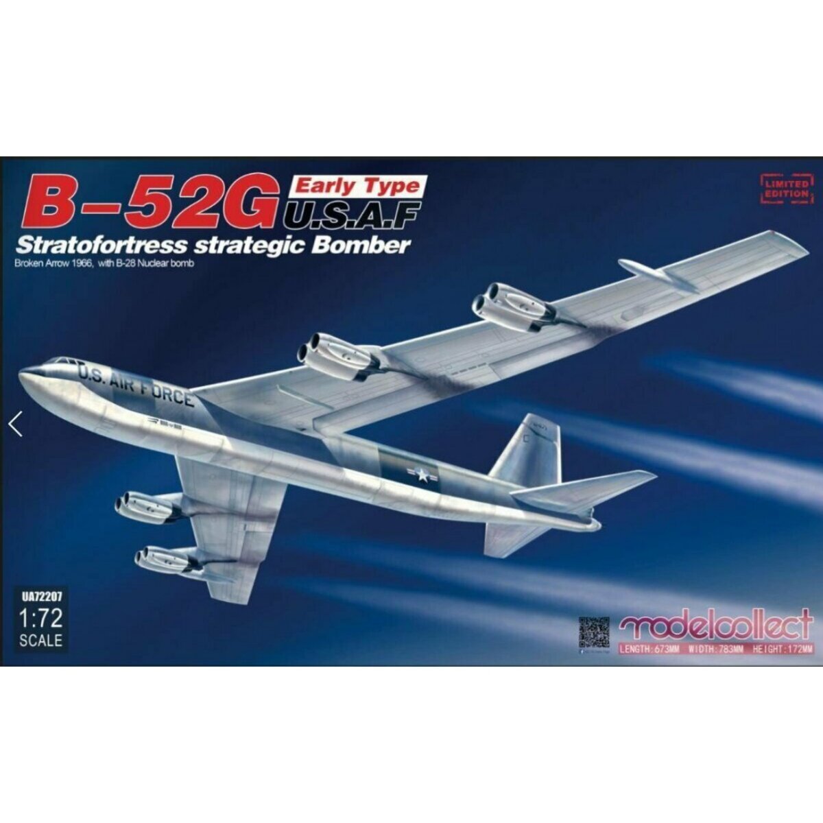 ModelCollect UA72207 1:72 B-52G Early U.S.A.F Stratofortress Bomber BA Kit