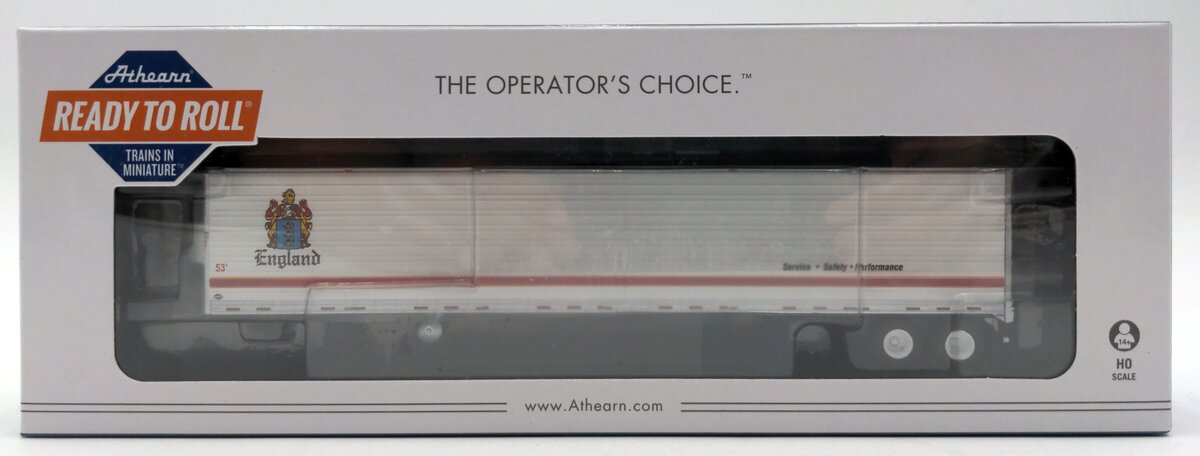 Athearn 17919 HO 53' England Utility Reefer Trailer #10856