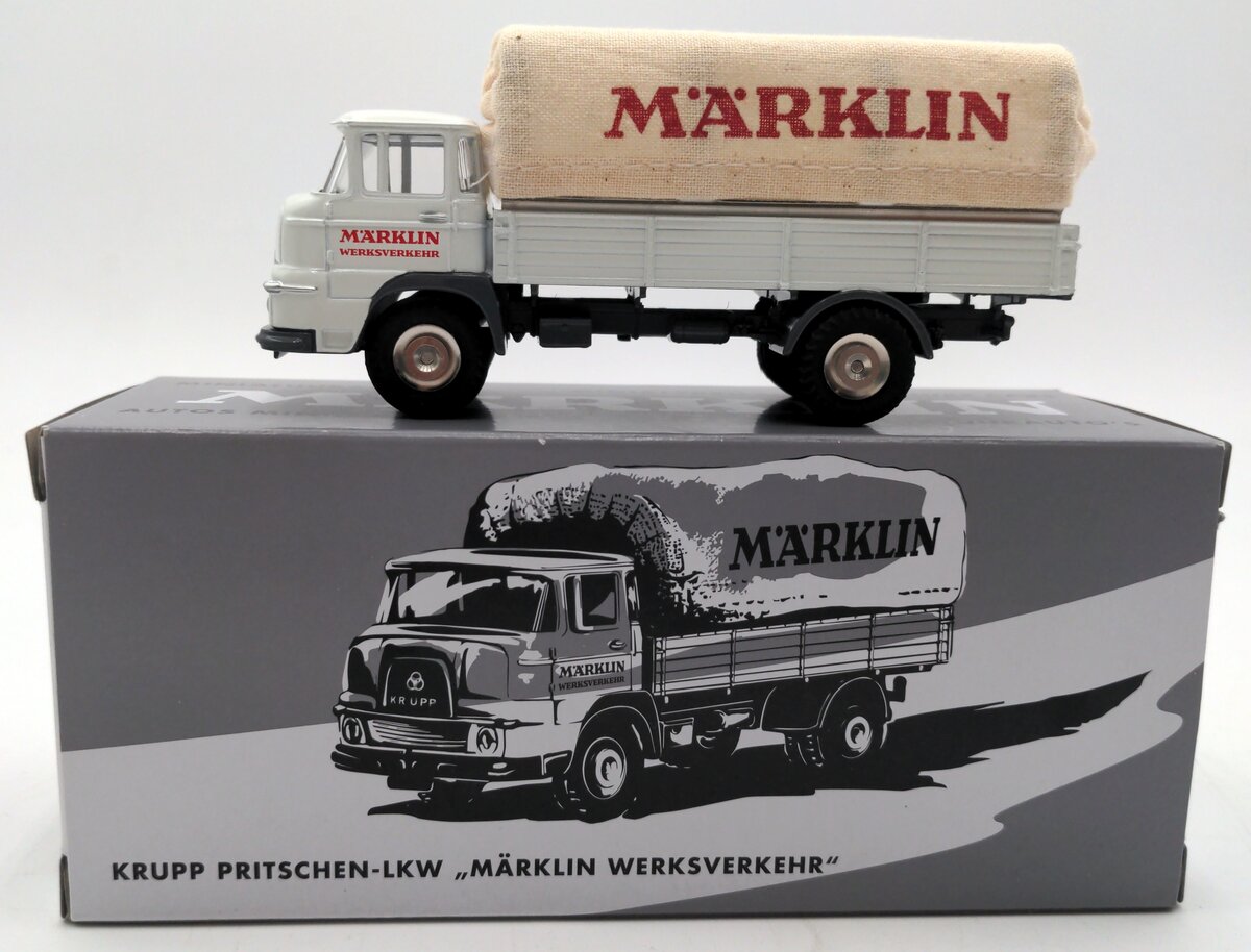 Marklin 18036 1:43 Krupp Front Wheel Steering Flatbed Truck