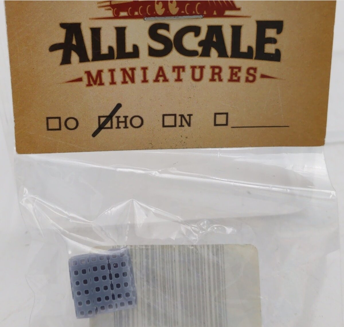 All Scale Miniatures 871919 HO Cinder Block Stack Unpainted Plastic Part
