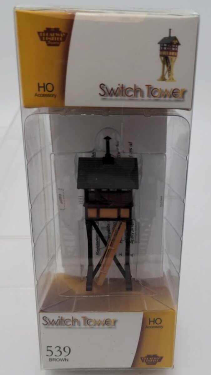 Broadway Limited 539 HO Scale Brown Switch Tower Assembled