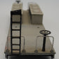Lionel 2419-2 Cast Gray Flat Car Frame w/ Tool Boxes ,Broken Steps & Bent Ladder