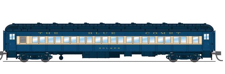 Broadway Limited 6529 N CNJ The Blue Comet 80' Passenger Coach