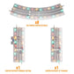 Lionel 2025080 O 40"X50" Oval Lighted Fastrack with Multi-Colored Lights