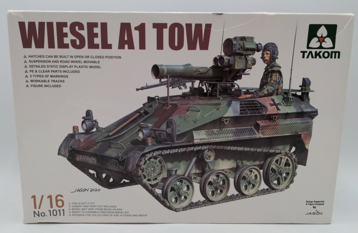 Takom 1011 1:16 Wiesel A1 Tow Armored Tracked Military Vehicle Model Kit