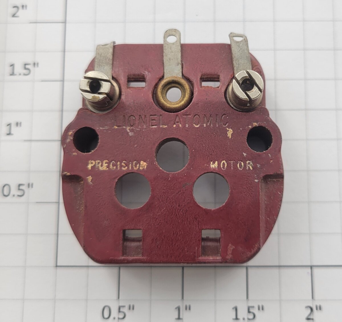 Lionel 2020M-30 Red Atomic Brush Plate