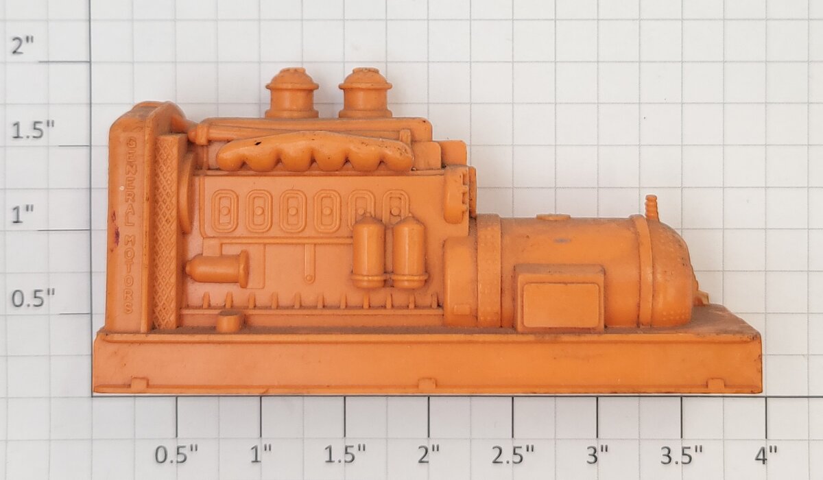 Lionel 6520-17 Orange Diesel Motor Housing and Generator w/o Back Cover