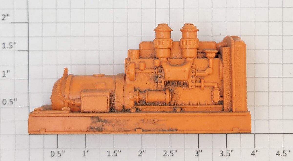 Lionel 6520-17 Orange Diesel Motor Housing and Generator w/o Back Cover