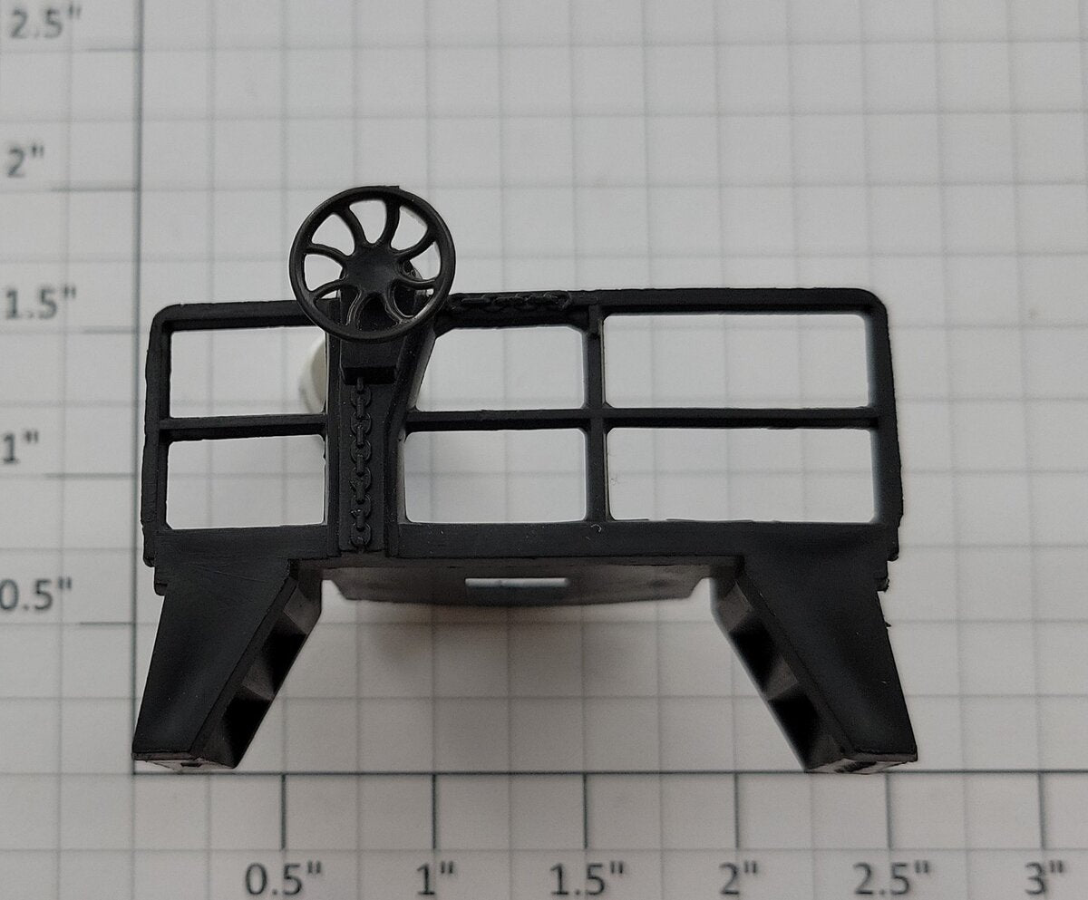 Lionel 6517-6 Bay Window Caboose End Rail w/o Frame Slot With Wheel