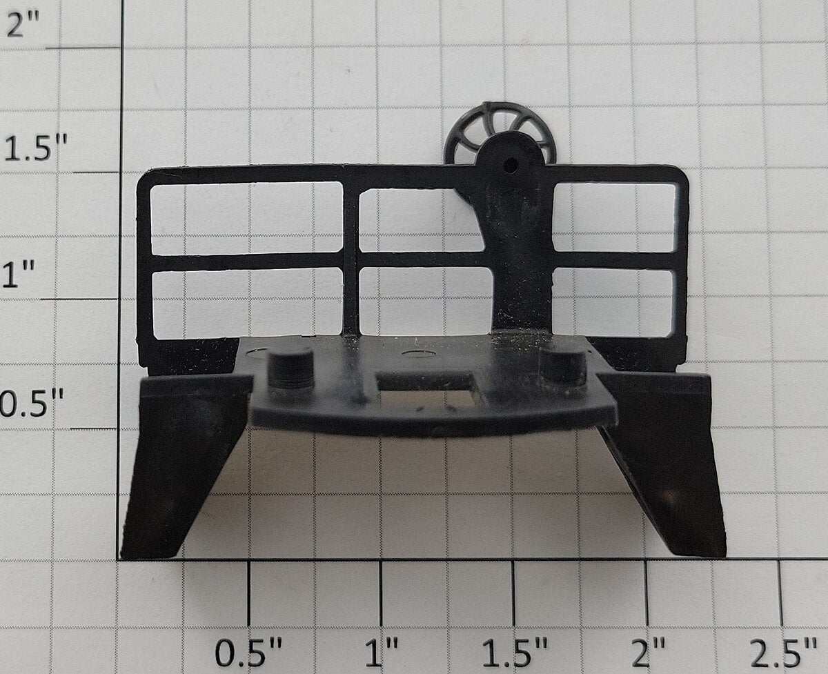 Lionel 6517-6 Bay Window Caboose End Rail w/o Frame Slot With Wheel