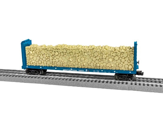 Lionel 2043102 O Great Northern Standard Bulkhead Flatcar #160331