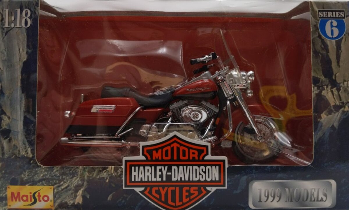 Maisto 31360 1:18 Series 6 Tan Harley Davidson Motorcycle 1999 Models Die Cast
