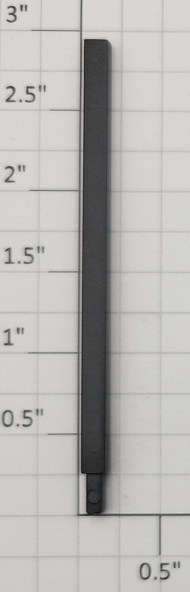 Acme 1000X-500 G Scale 3" Black Flat Car Stake