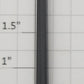 Acme 1000X-500 G Scale 3" Black Flat Car Stake