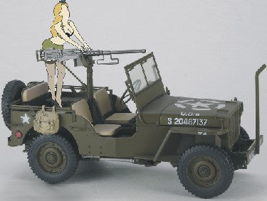 Hasegawa 52283 1:24 US Army 1/4-Ton 4x4 Truck with Girl Figure Vehicle Kit