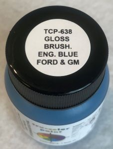 Tru-Color 638  Ford & GM Engine Blue Automotive Acrylic Paint  - 1 oz. Bottle