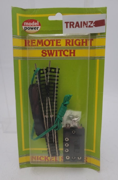 Model Power 3963 N Scale Right Hand Nickel Silver Remote Switch / Turnout