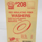 Kadee 208 Red Insulating Fiber Washer (Pack of 48)