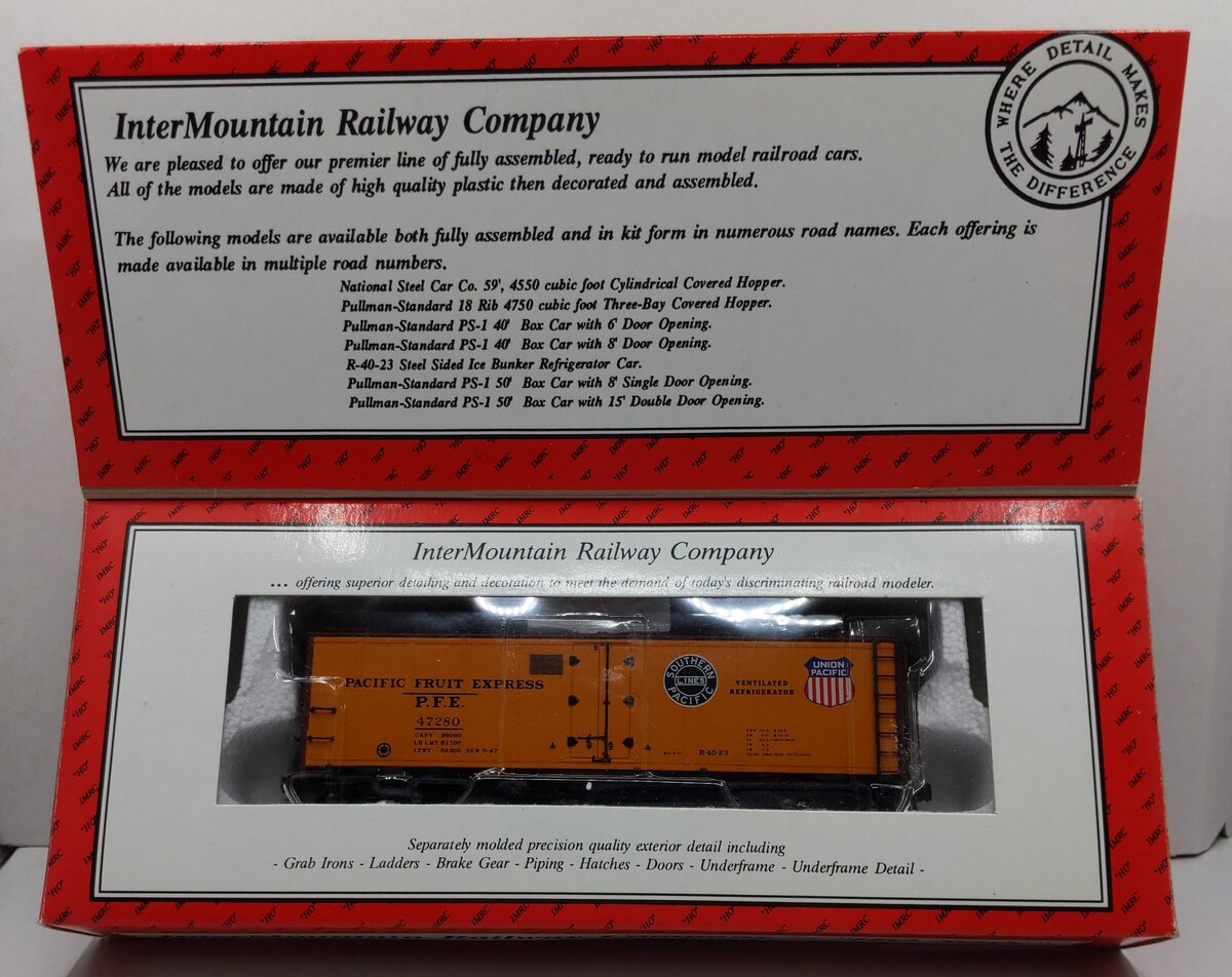 InterMountain 45501-02 HO Pacific Fruit Express R-40-23 Steel Sided Ice Bunker