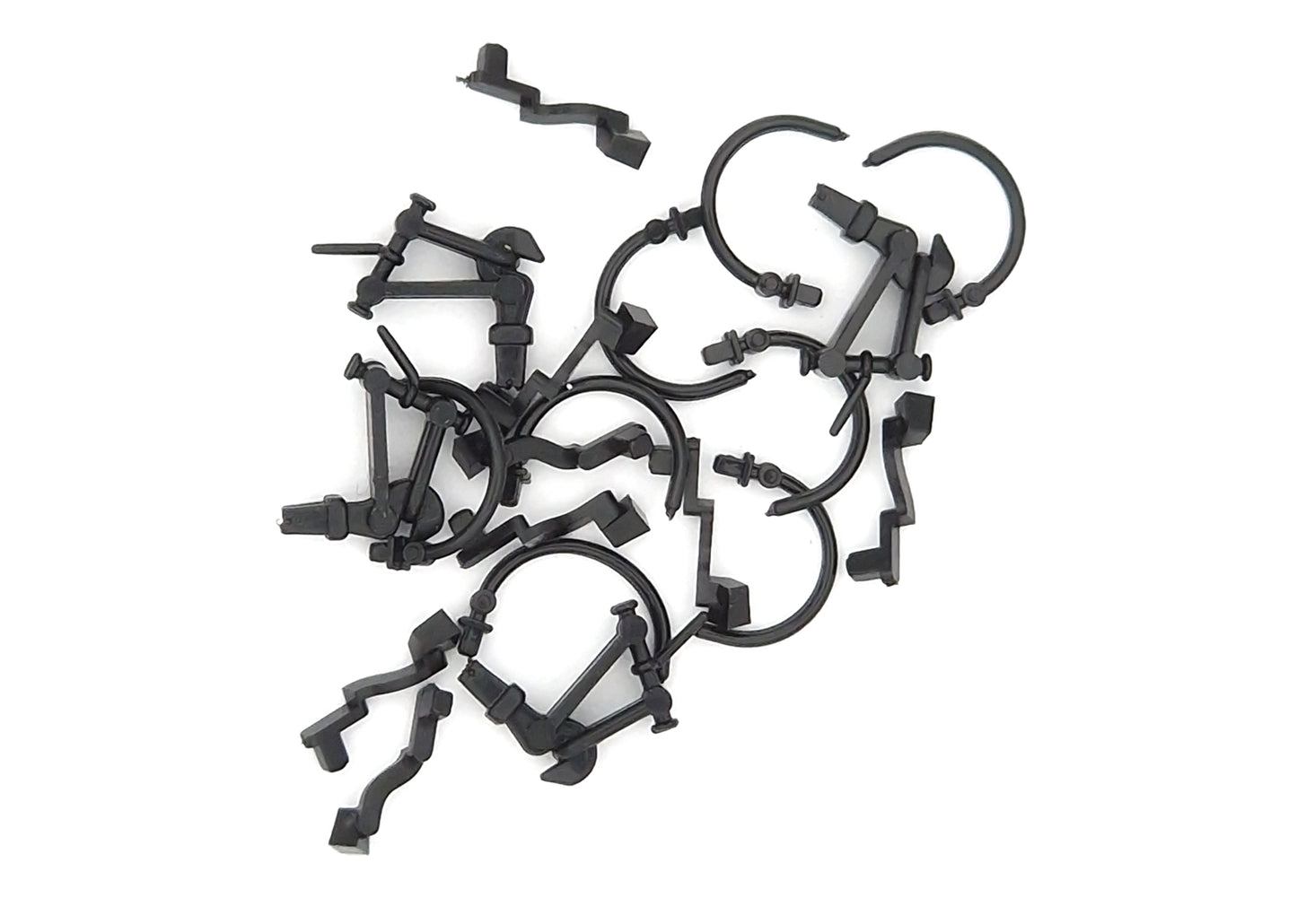 Marklin E132862 Model Train Lamp Socket, Brake Line, Drawbar