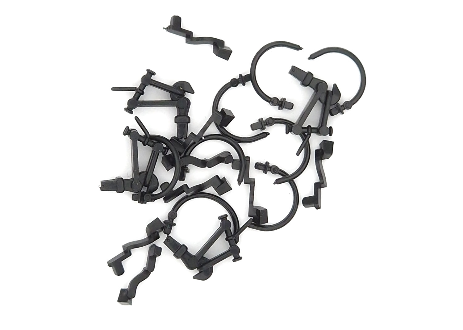 Marklin E132862 Model Train Lamp Socket, Brake Line, Drawbar