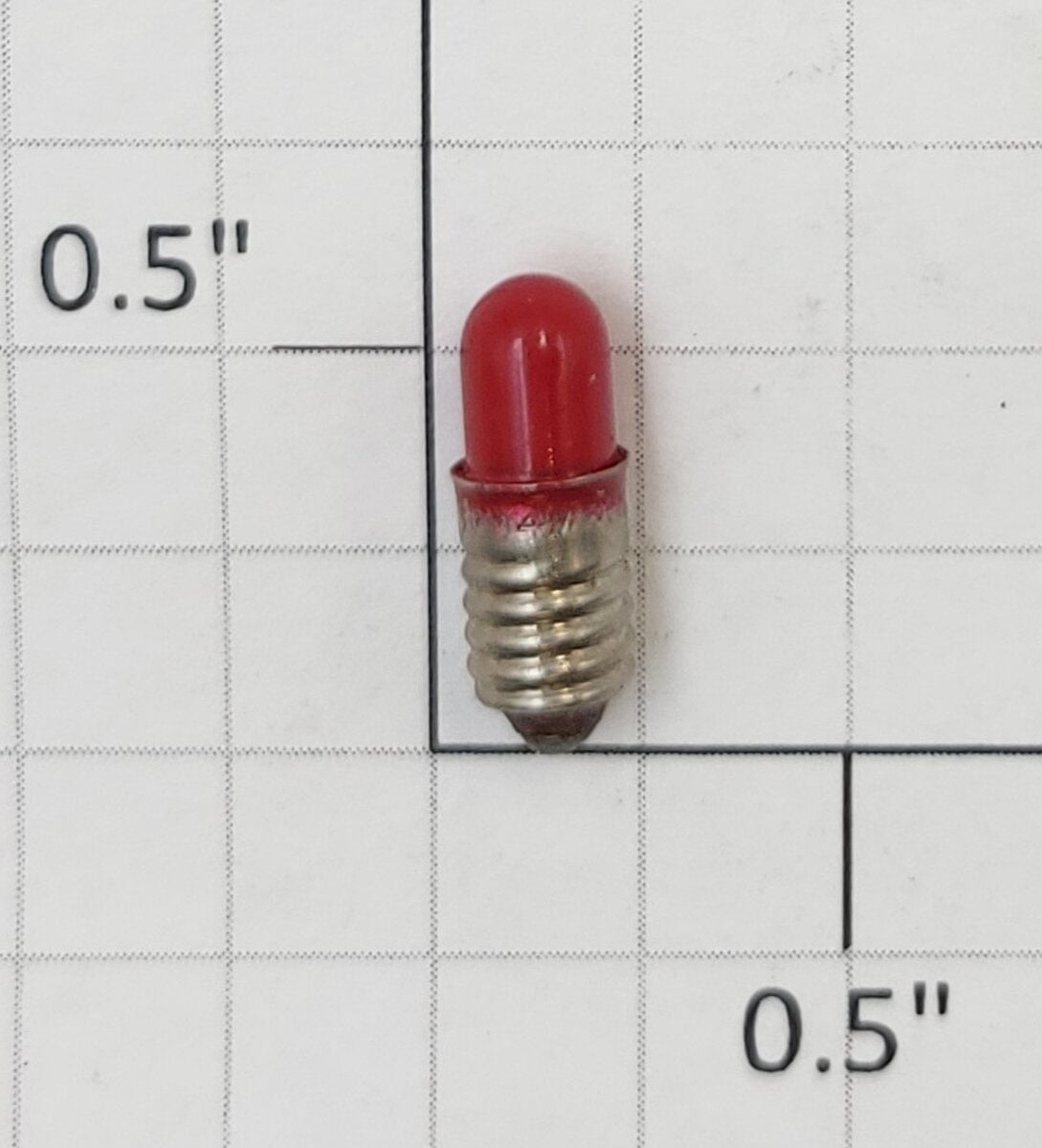 Lionel 85101-139 12 Volt Midget Screw Base Translucent Red Light Bulb