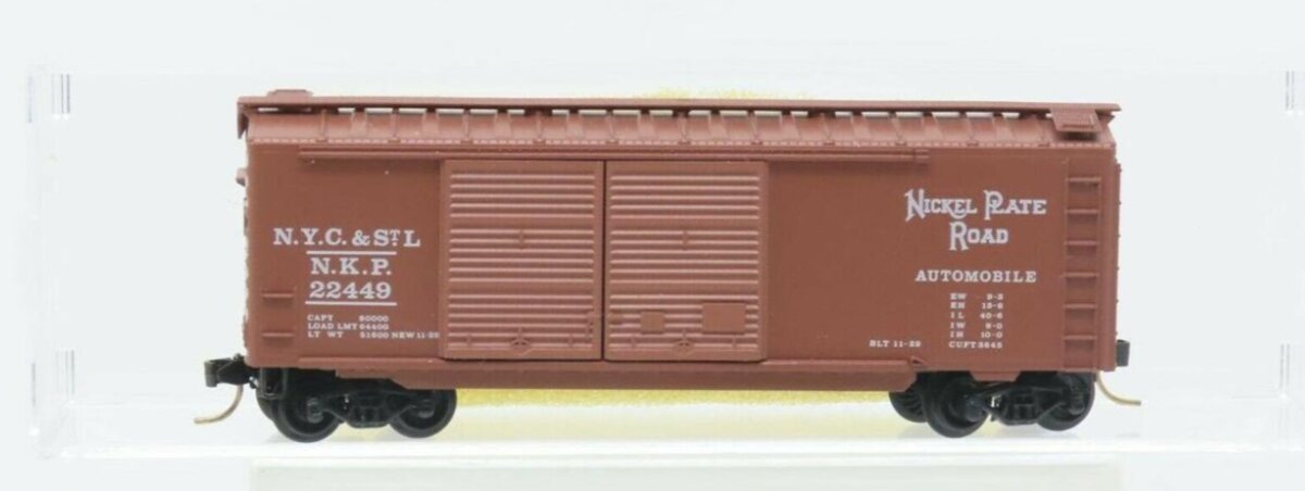 Micro-Trains 02300100 N NYC & St.L NKP 40' Standard Double Door Boxcar # 22449